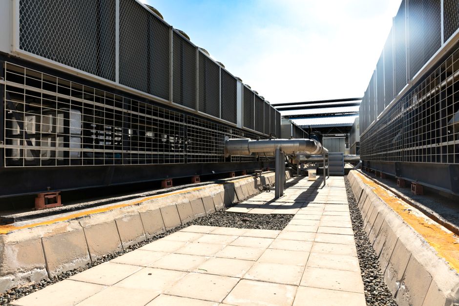 Slimme warmteterugwinning-apparatuur geïntegreerd in gebouwbeheersysteem. Slimme warmteterugwinning-apparatuur geïntegreerd in gebouwbeheersysteem.